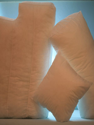 fiber filled backs seat cushions loose fiber fill