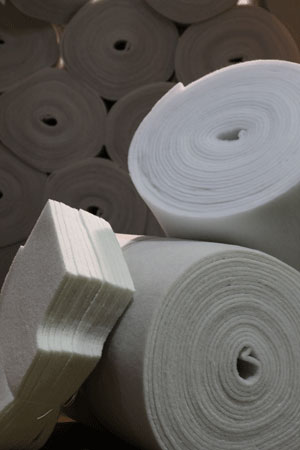needle punched batting and thermal bonded polyester